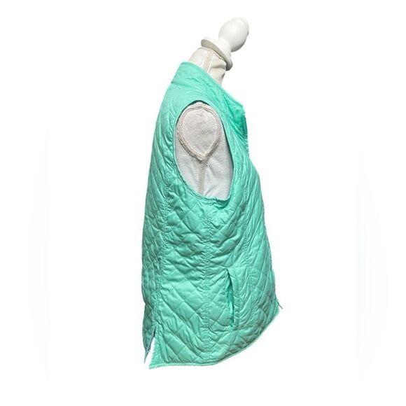 Peter Millar Vest Womens Large Reversible Green Blue Full Zip Casual Warmth - Picture 4 of 8